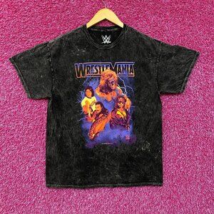 Wrestlemania Main Event Legends Collage WWE Promo T-Shirt L
